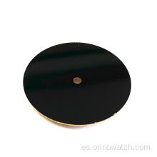 Dial de esmalte en blanco negro para el reloj